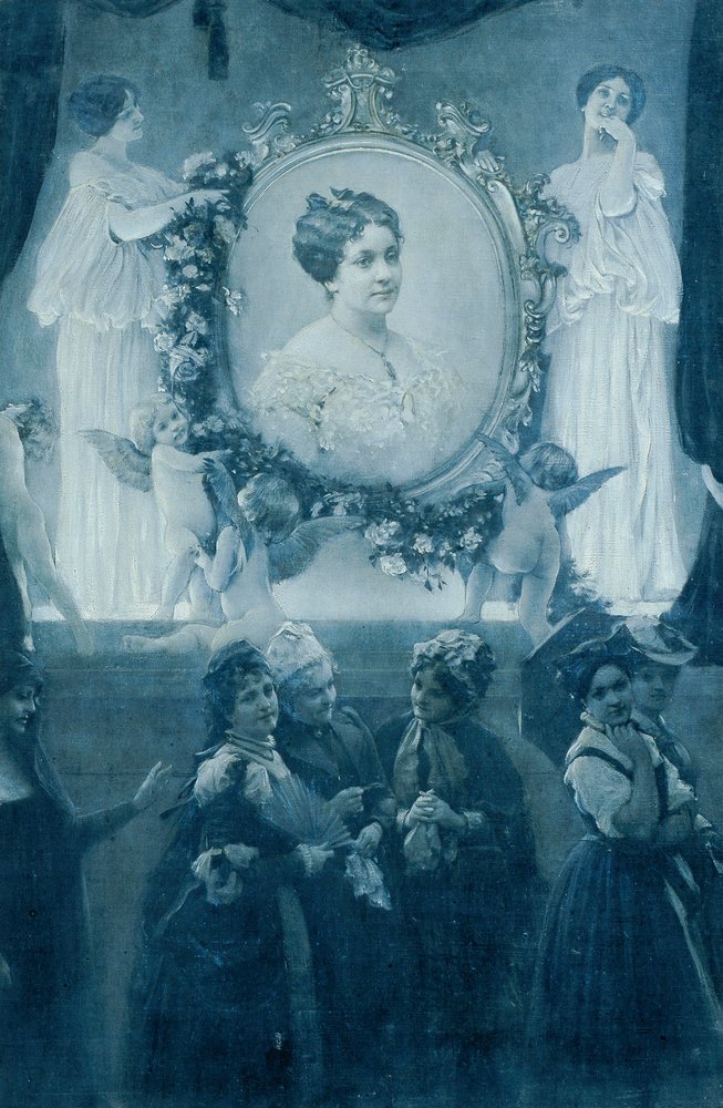 La actriz Helene Hartmann de Adolf Hiremy-Hirschl