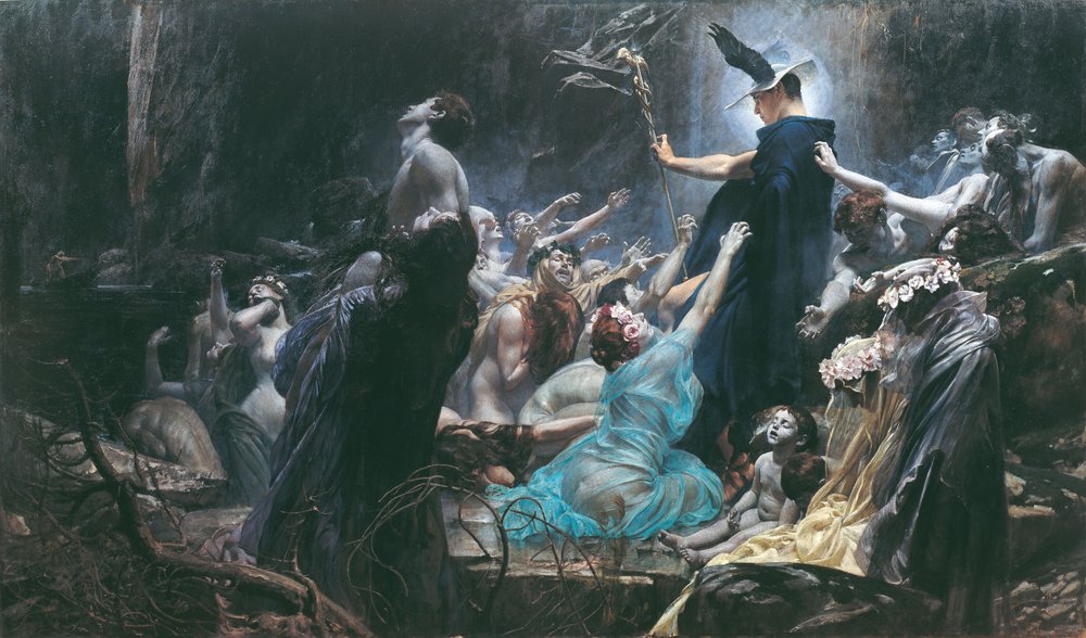 Las Almas de Aqueronte, 1898 de Adolf Hiremy-Hirschl