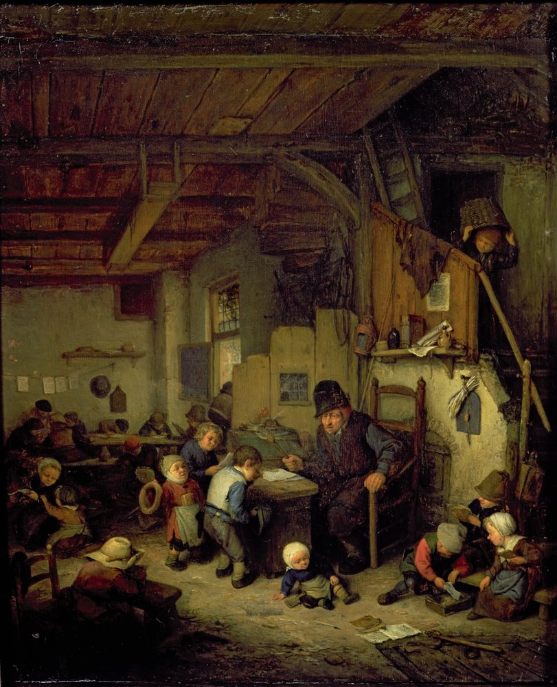 El maestro de escuela, c.1662 de Adriaen Jansz. van Ostade