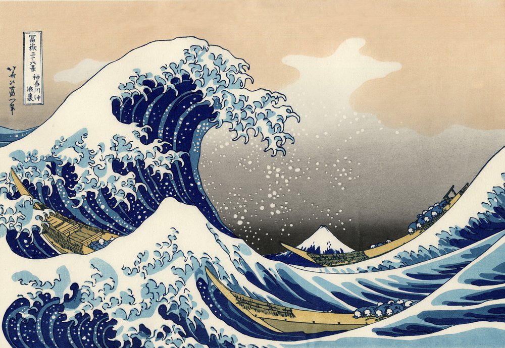 La Gran Ola de Kanagawa de After Katsushika Hokusai