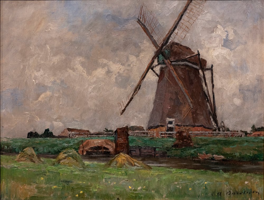En Holanda, c.1892 (óleo sobre lienzo) de Albert Baertsoen