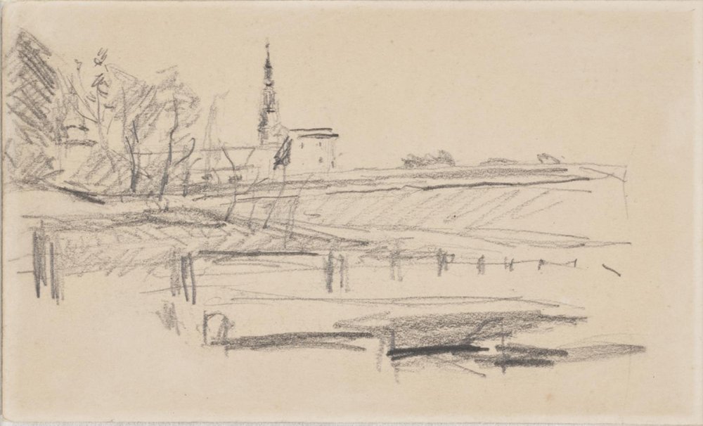 Kronborg visto desde el oeste de Albert Gottschalk