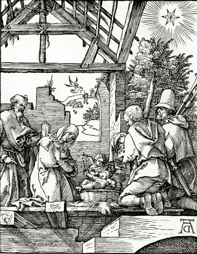 Natividad, de la Pequeña Pasión, 1510 de Albrecht Dürer