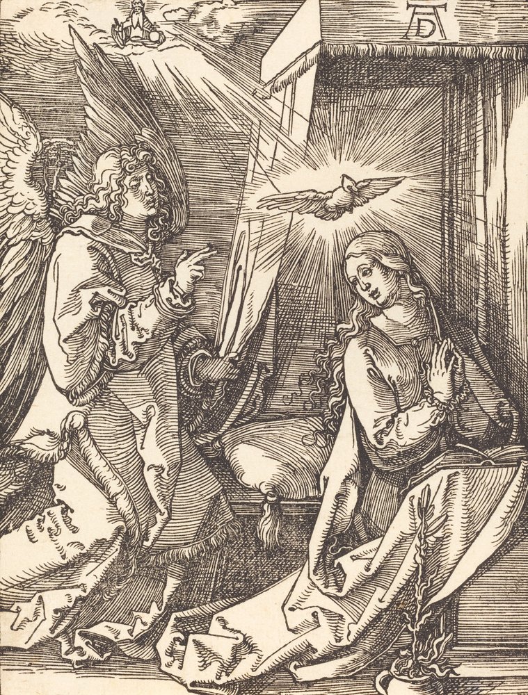 La Anunciación, probablemente c. 1509-1510 de Albrecht Dürer