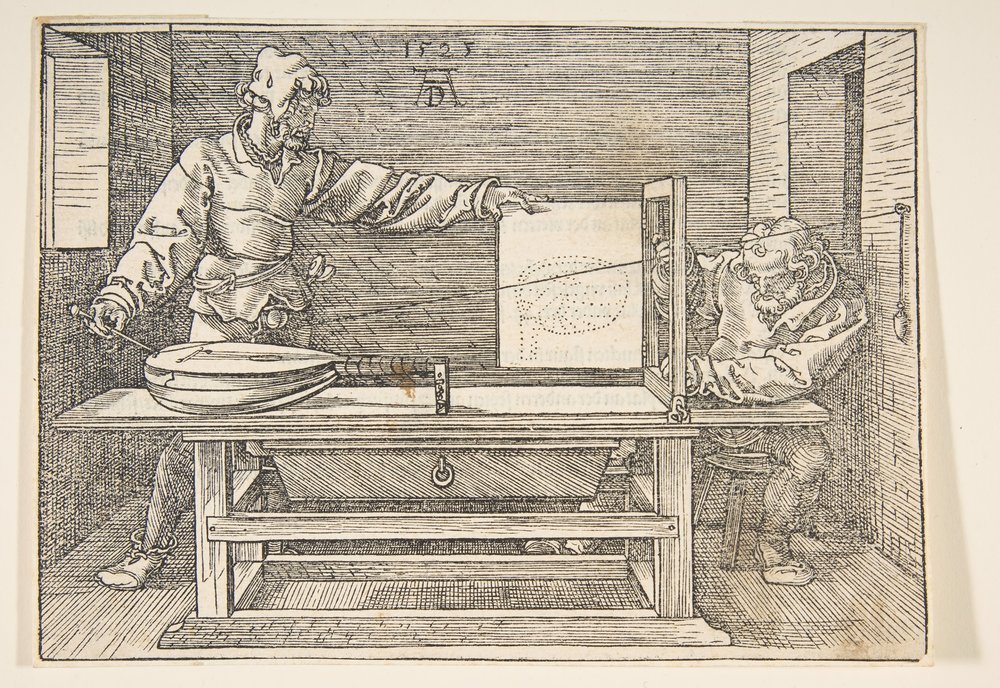 El dibujante del laúd de Albrecht Dürer