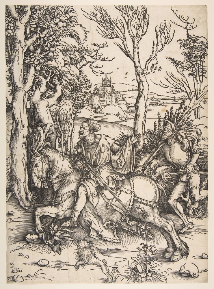 El Caballero y el Hombre de Armas. de Albrecht Dürer