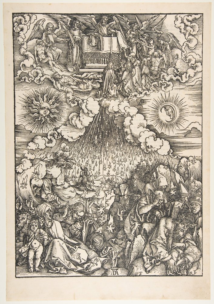 La apertura del quinto y sexto sello, del Apocalipsis de Albrecht Dürer