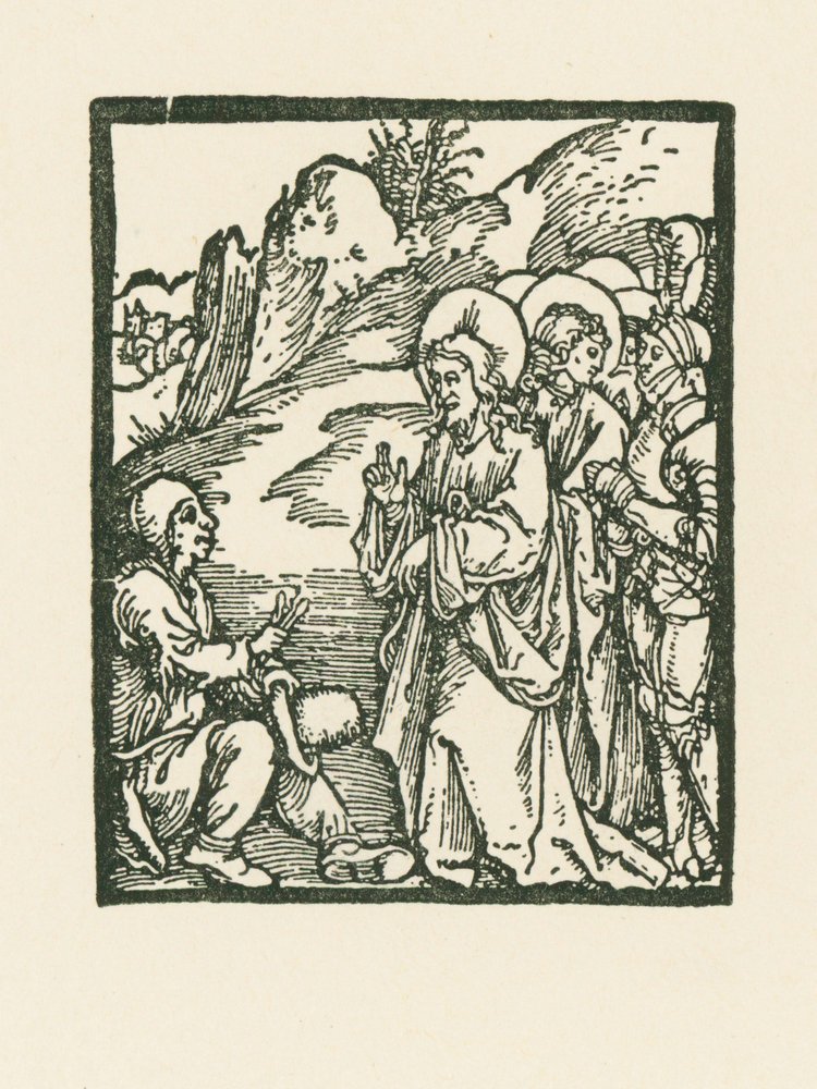Cristo cura a un leproso de Albrecht Dürer or Duerer