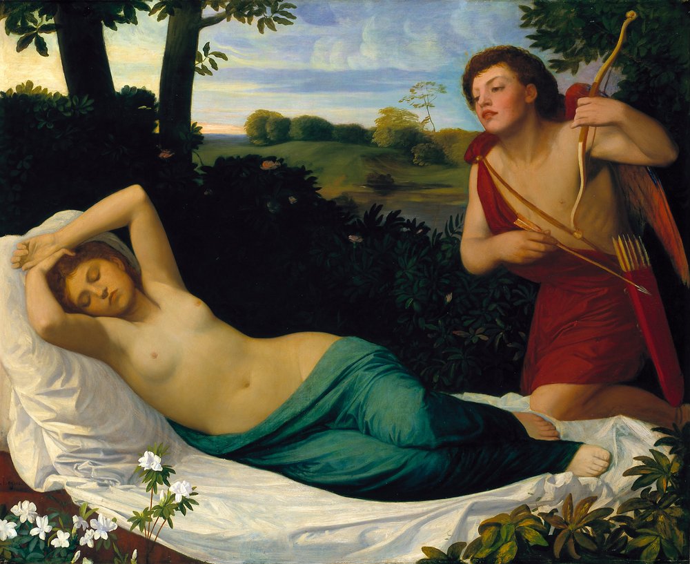 Cupido y Psique de Alphonse Legros