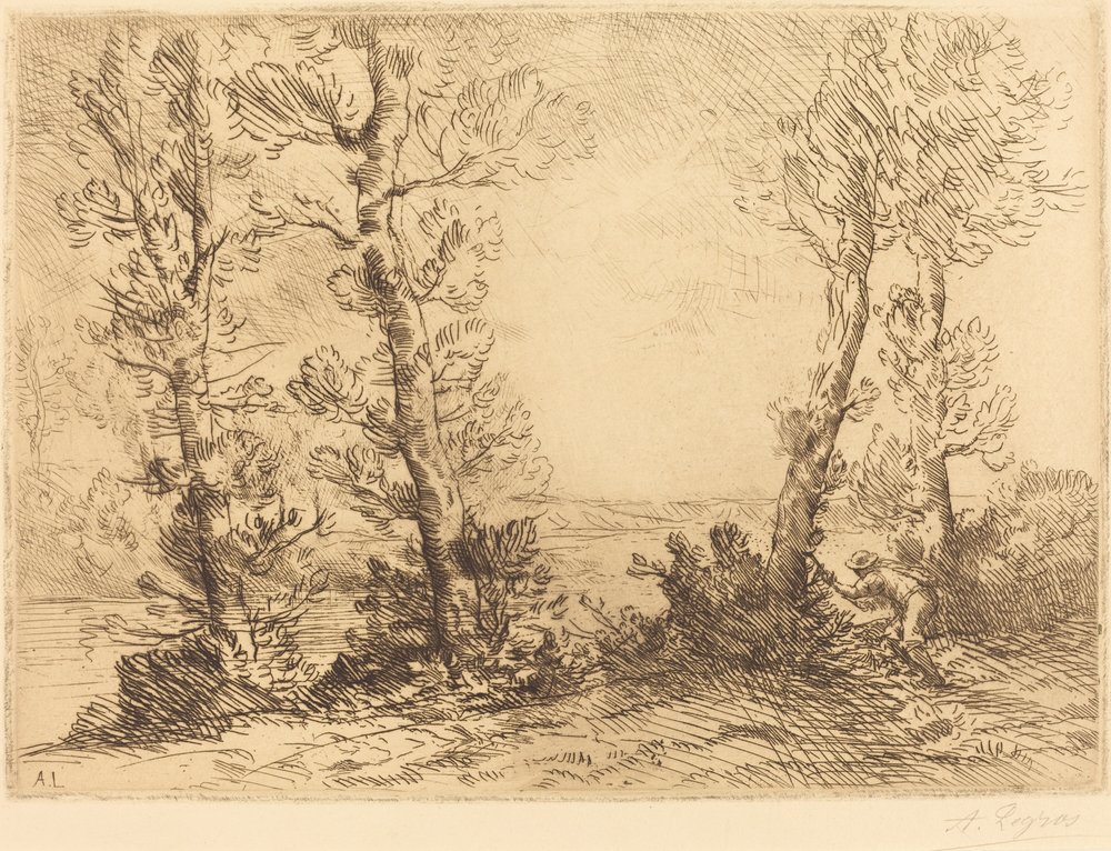 Pescador de Salmón Le pecheur du saumon de Alphonse Legros