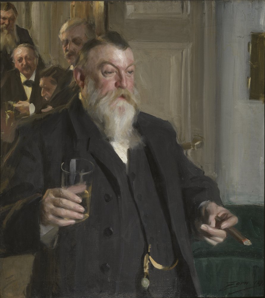 Un brindis en la Sociedad Idun de Anders Leonard Zorn