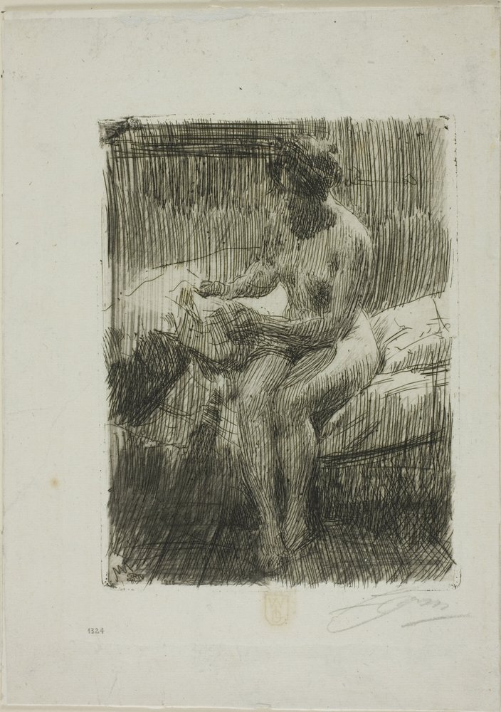 Modelo leyendo de Anders Leonard Zorn
