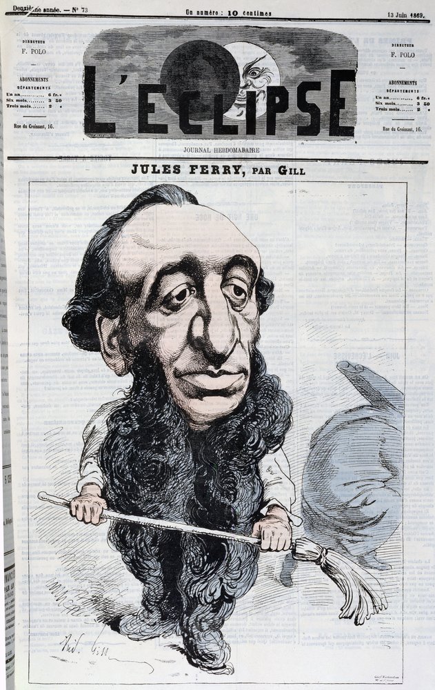 Jules Ferry (1832-93), ilustración de portada de la revista 