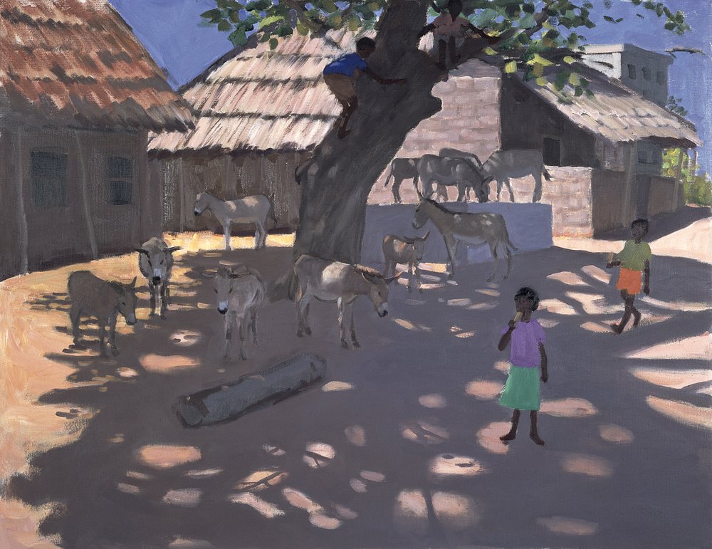 Burros, Lamu, Kenia, 1995 de Andrew Macara