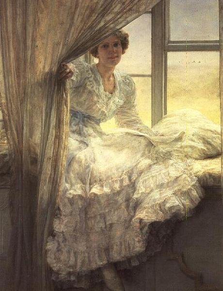 En la ventana de Anna Alma-Tadema