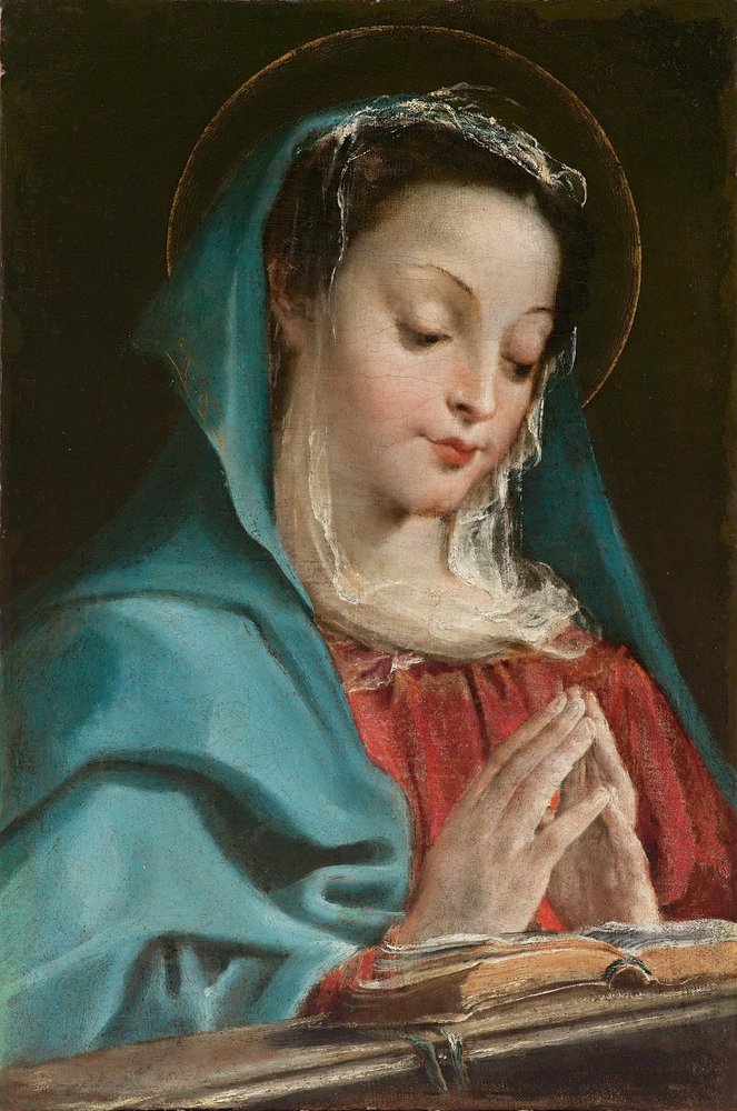 La Virgen en oración de Annibale Carracci