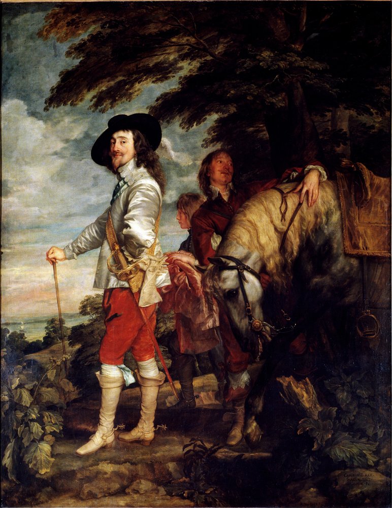 Retrato de cuerpo entero de Carlos I de Inglaterra, también conocido como El rey de caza, hacia 1635 de Anthony van Dyck