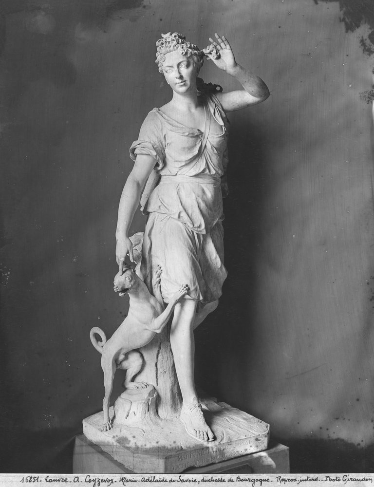 Marie-Adélaïde de Savoie, Duquesa de Borgoña, como Diana la Cazadora, 1709 de Antoine Coysevox