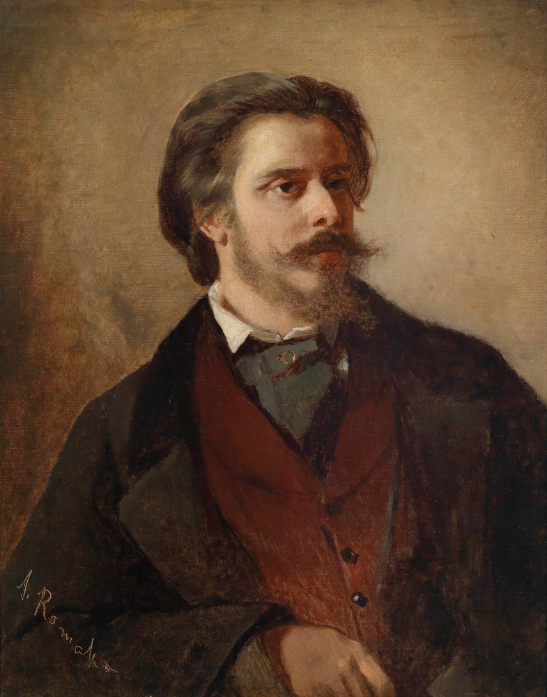 Retrato del pintor Berthold Winder (1833–1888) de Anton Romako