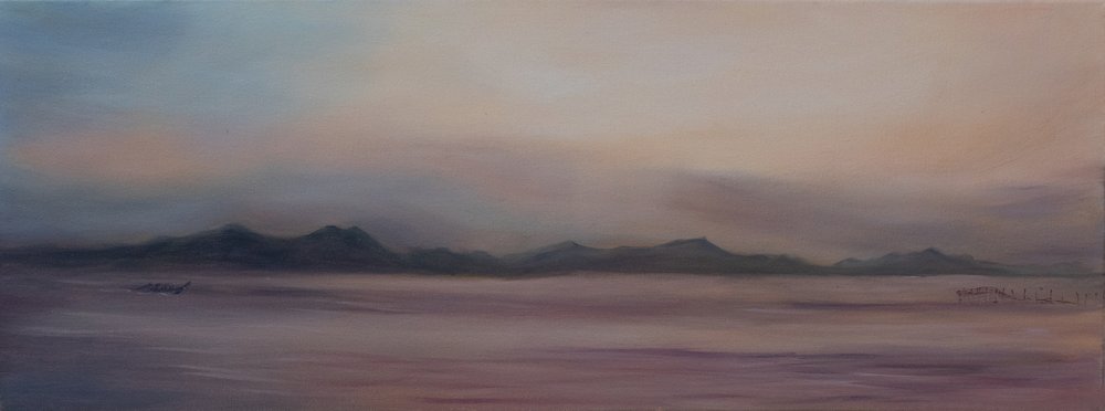 Tailandia, Redes de pesca, 2015 (óleo sobre lienzo) de Antonia Myatt