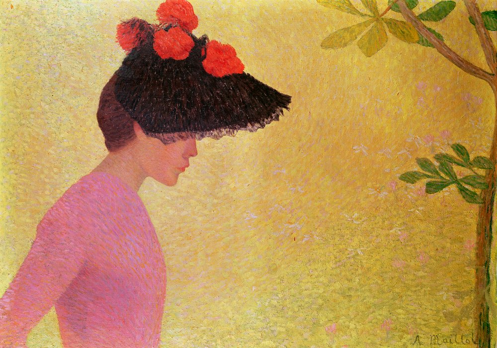 Perfil de una joven, hacia 1890 de Aristide Maillol