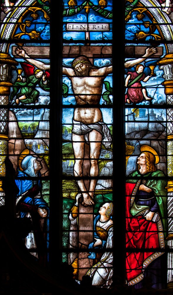 Catedral Sainte-Marie, Auch, Gers, 2018 (vidriera) de Arnaud de Moles