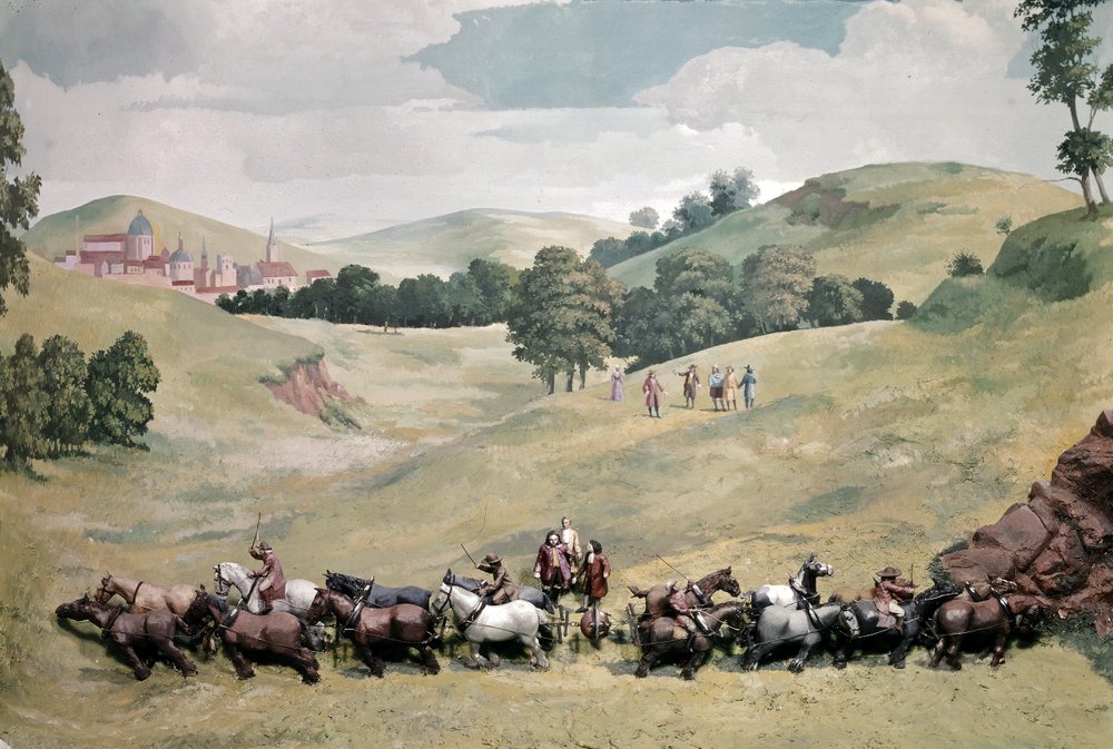 GUERICKE Otto, científico, inventor, matemático y físico alemán (pintura al óleo) de Artist Unknown