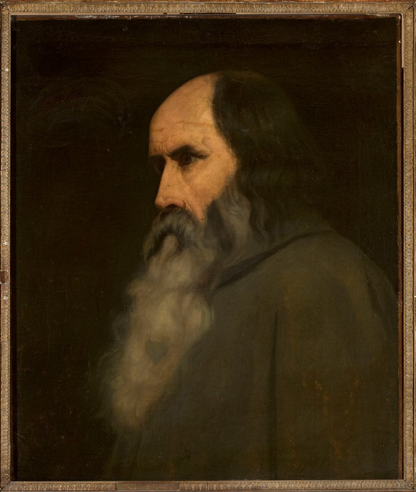 Retrato de un anciano (¿Berthold Schwarz?) de Ary Scheffer