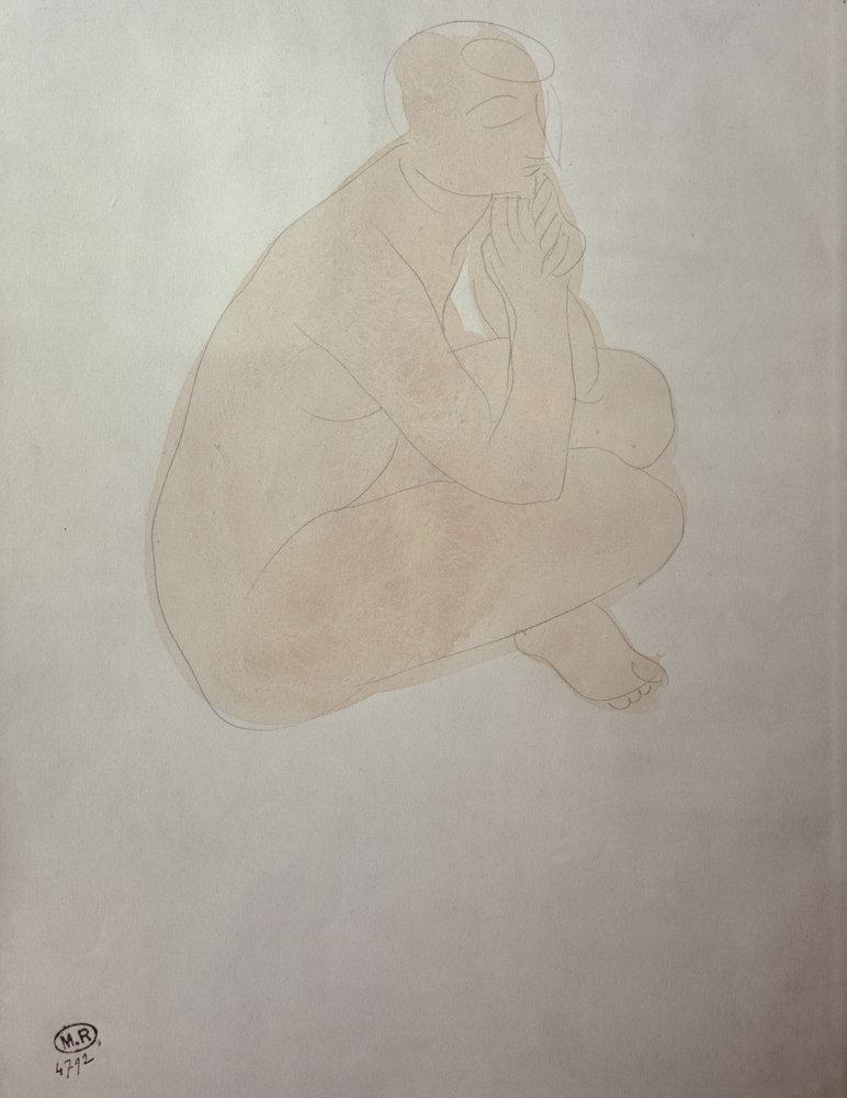 Mujer Sentada con las Piernas Cruzadas de Auguste Rodin