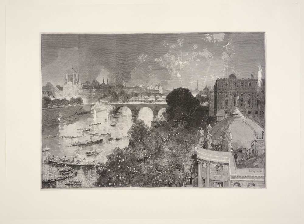 Fiesta náutica en el Sena, 14 de julio de Auguste Louis Lepère