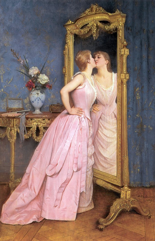 Vanidad, hacia 1889 de Auguste Toulmouche