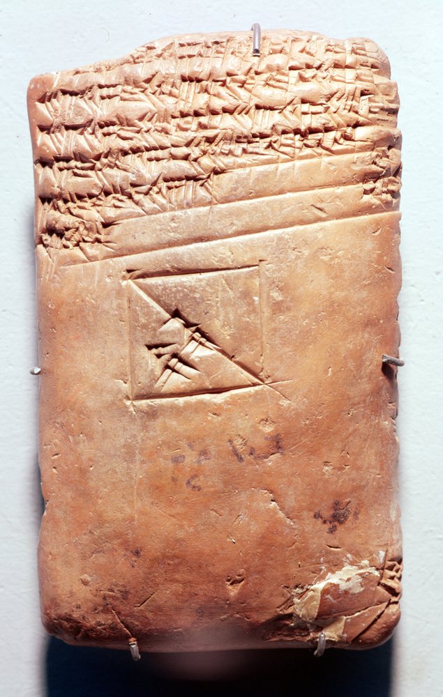 Tablilla con escritura cuneiforme, c. 1830-1530 a. C. de Babylonian