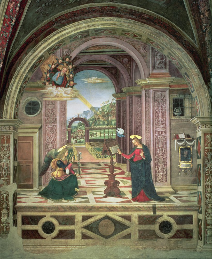 Anunciación, 1501 de Bernardino di Betto Pinturicchio