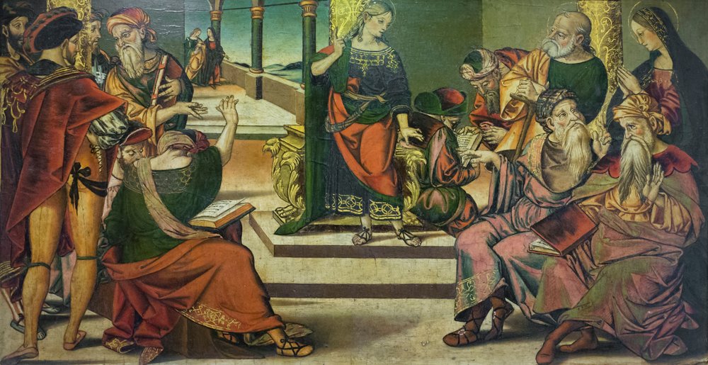 Cristo entre los médicos de Bernardino di Mariotto