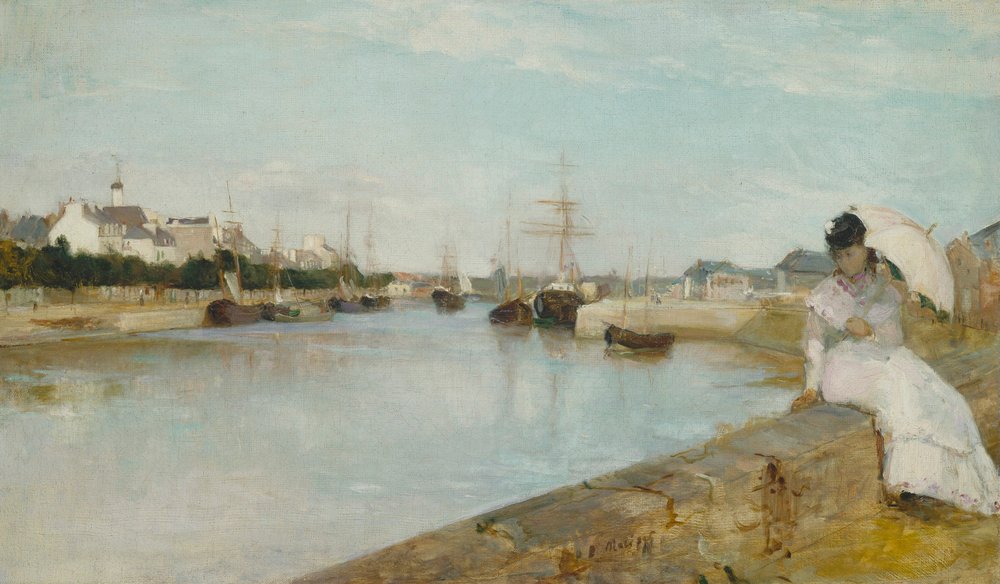 El puerto de Lorient, 1869 de Berthe Morisot