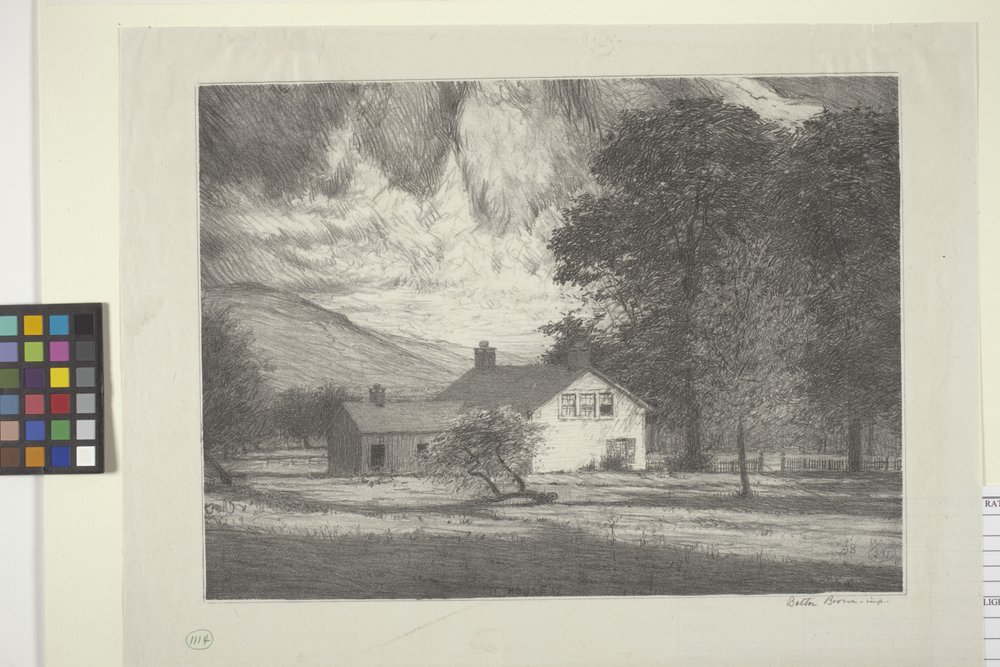 Mi casa (tinta sobre papel) de Bolton Coit Brown