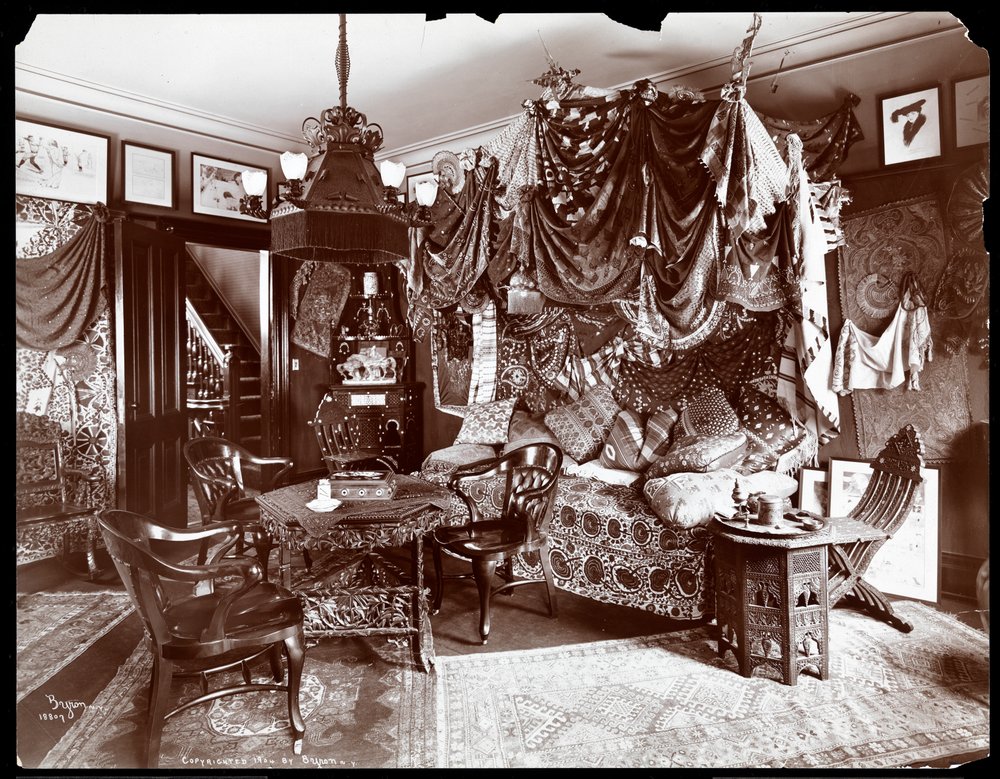 El interior de la residencia de Lillian Russell, Nueva York, 1904 de Byron Company