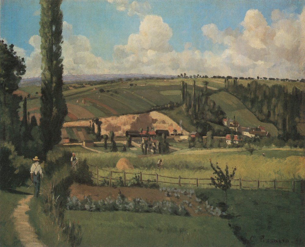Paisaje en Pâtis, Pontoise de Camille Jacob Pissarro