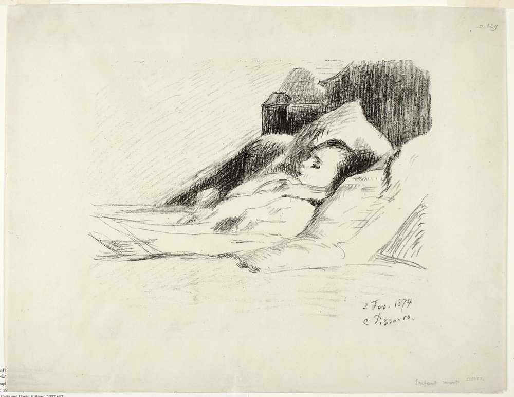 Niño muerto de Camille Pissarro