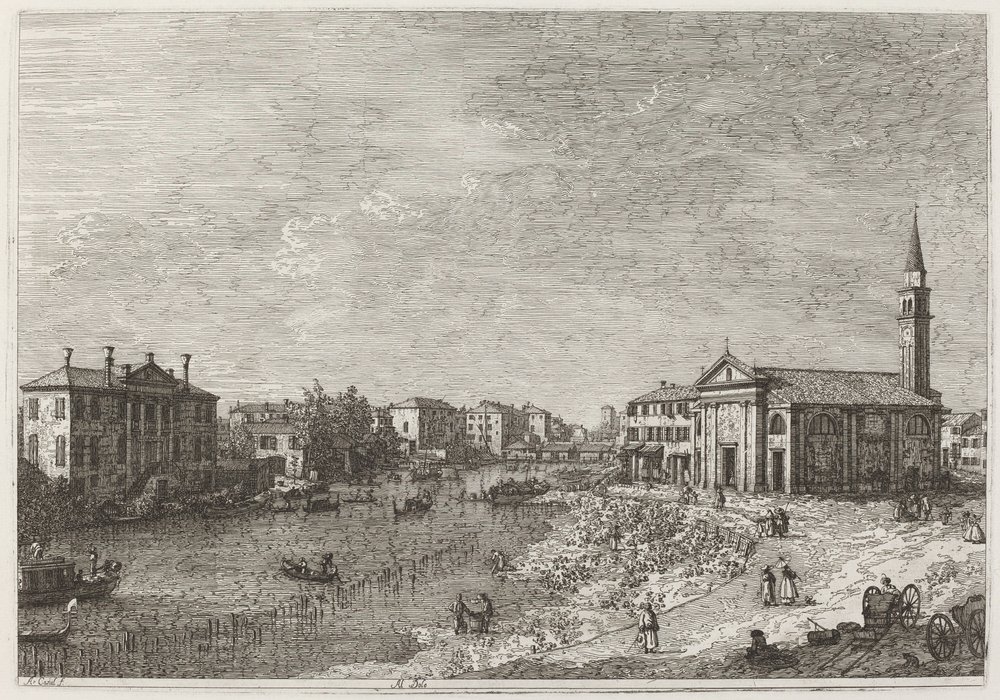 Al Dolo, c. 1735-1746 de Canaletto