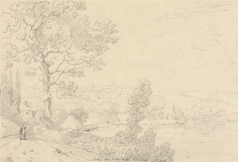 Vista del puente de Wootton, Isla de Wight, agosto de 1828 de Capt. Thomas Hastings