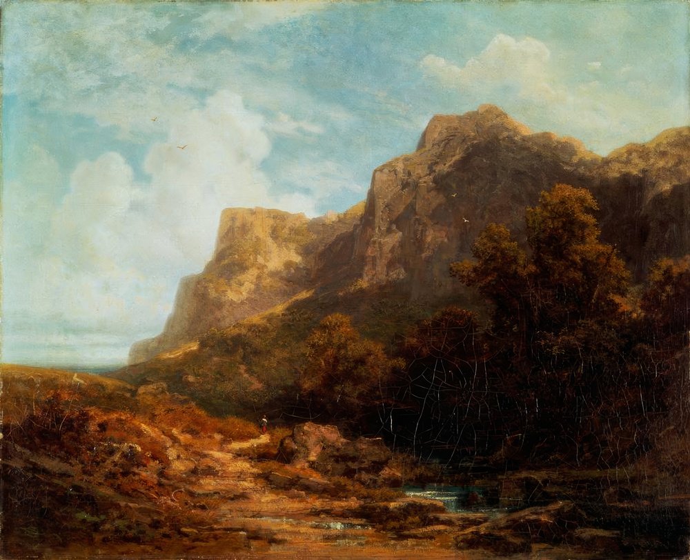 Paisaje montañoso bávaro de Carl Spitzweg