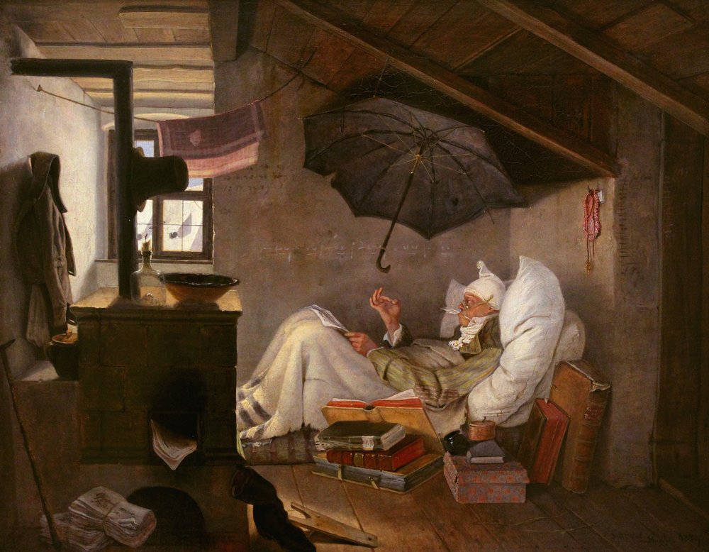 El pobre poeta de Carl Spitzweg