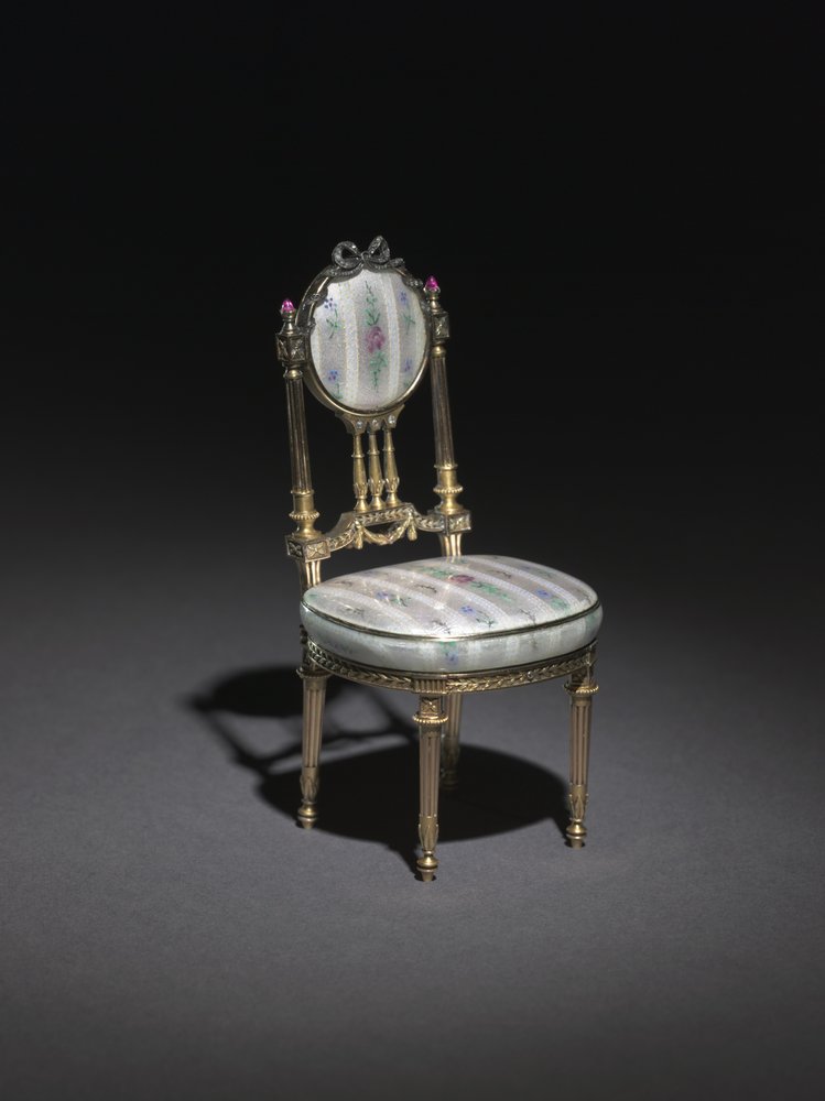 Silla en miniatura, 1896-1906 de Carl Fabergé