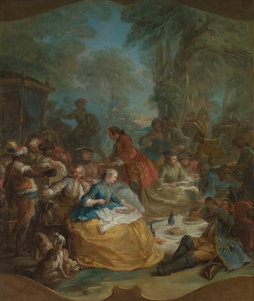 Alto de la caza de Carle van Loo