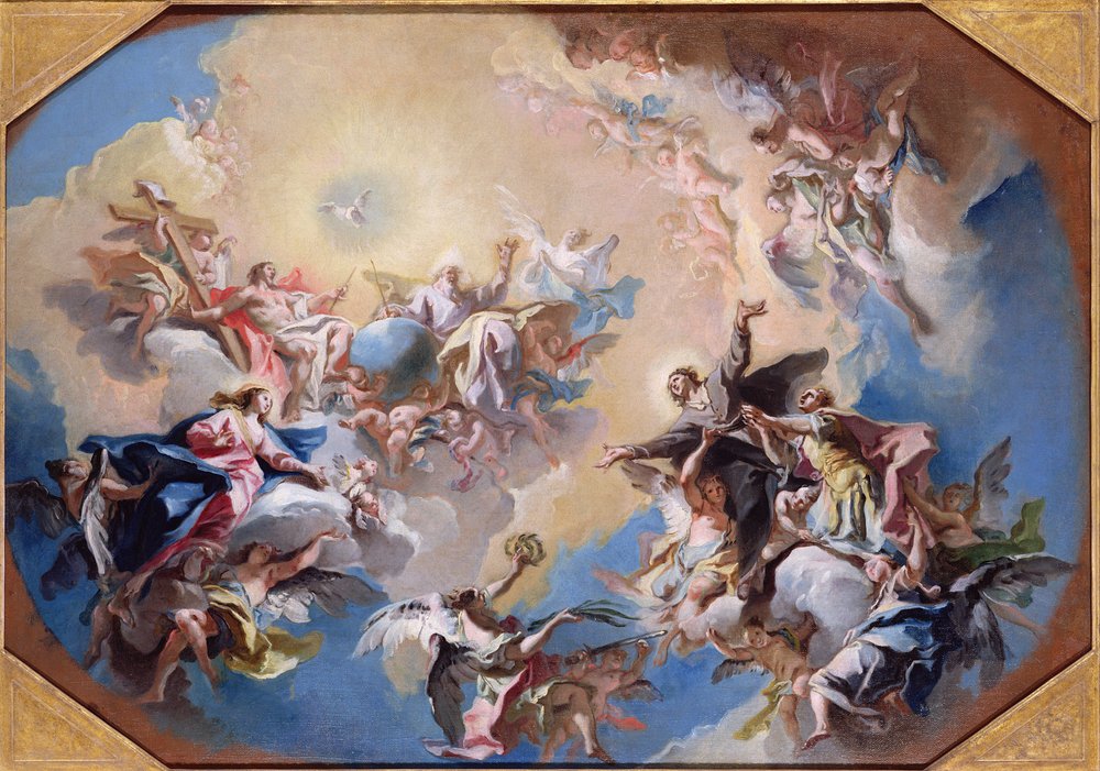 La Glorificación de San Félix y San Adaucto de Carlo Innocenzo Carlone