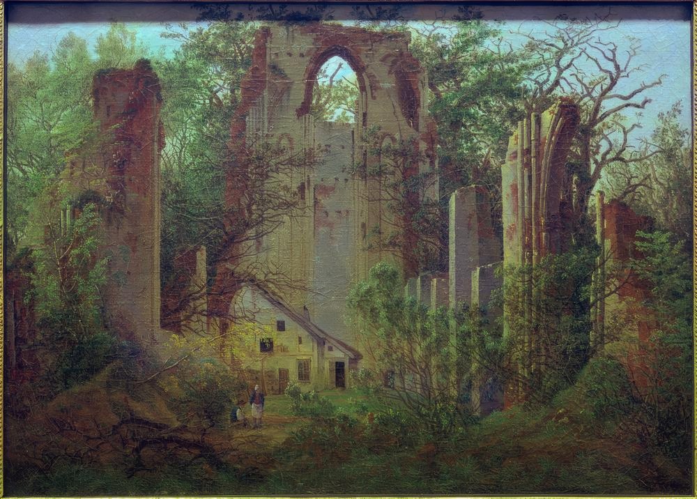 Ruinas de la abadía de Eldena cerca de Greifswald de Caspar David Friedrich