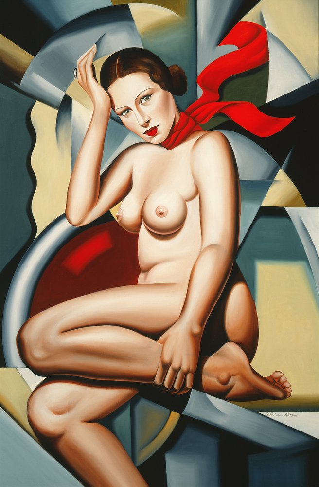Bufanda naranja de Catherine Abel