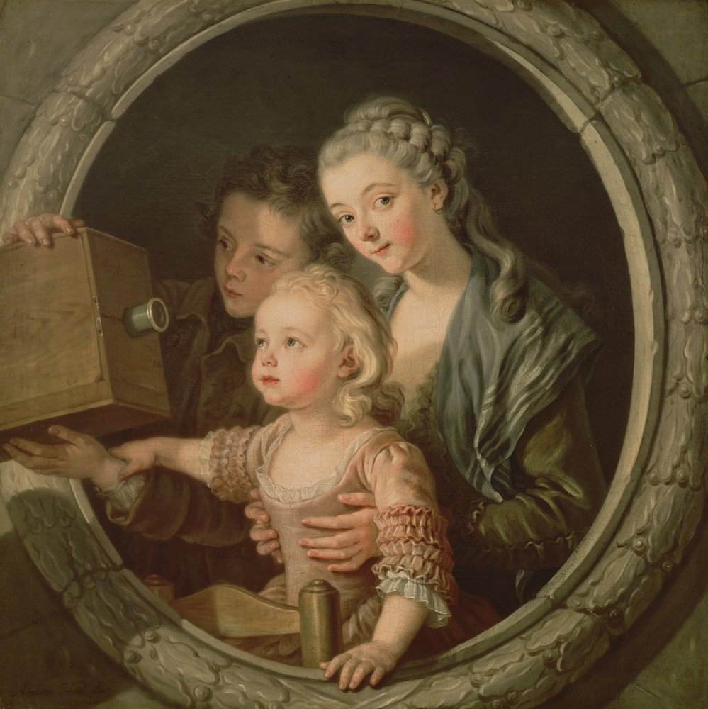 La cámara oscura, 1764 de Charles-Amedee-Philippe van Loo