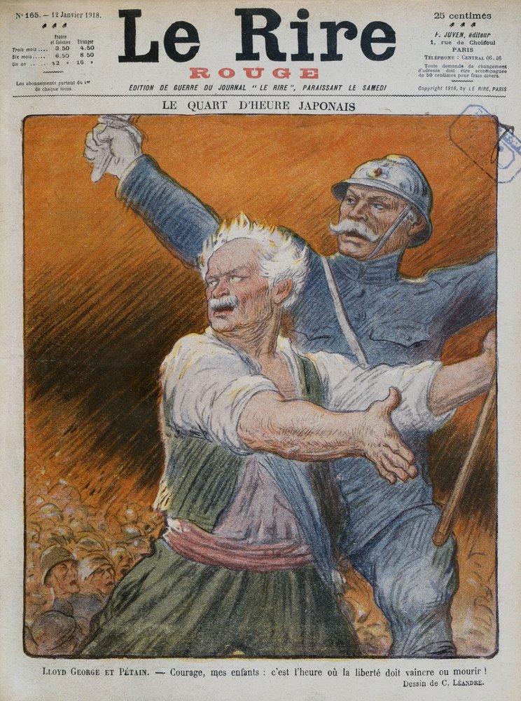 David Lloyd George y Petain, portada de 